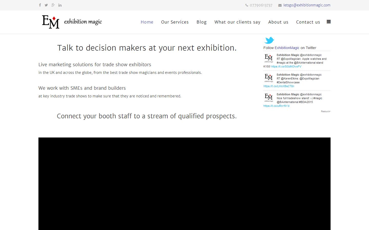 Exhibition Magic Website