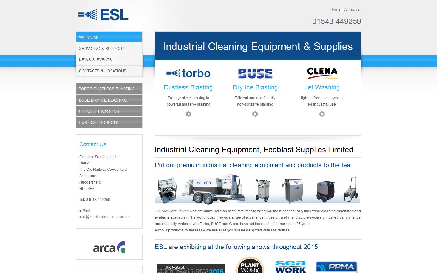 Ecoblast Supplies Ltd Website