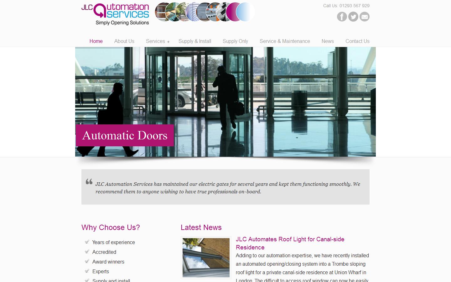 JLC Automation Services  Website