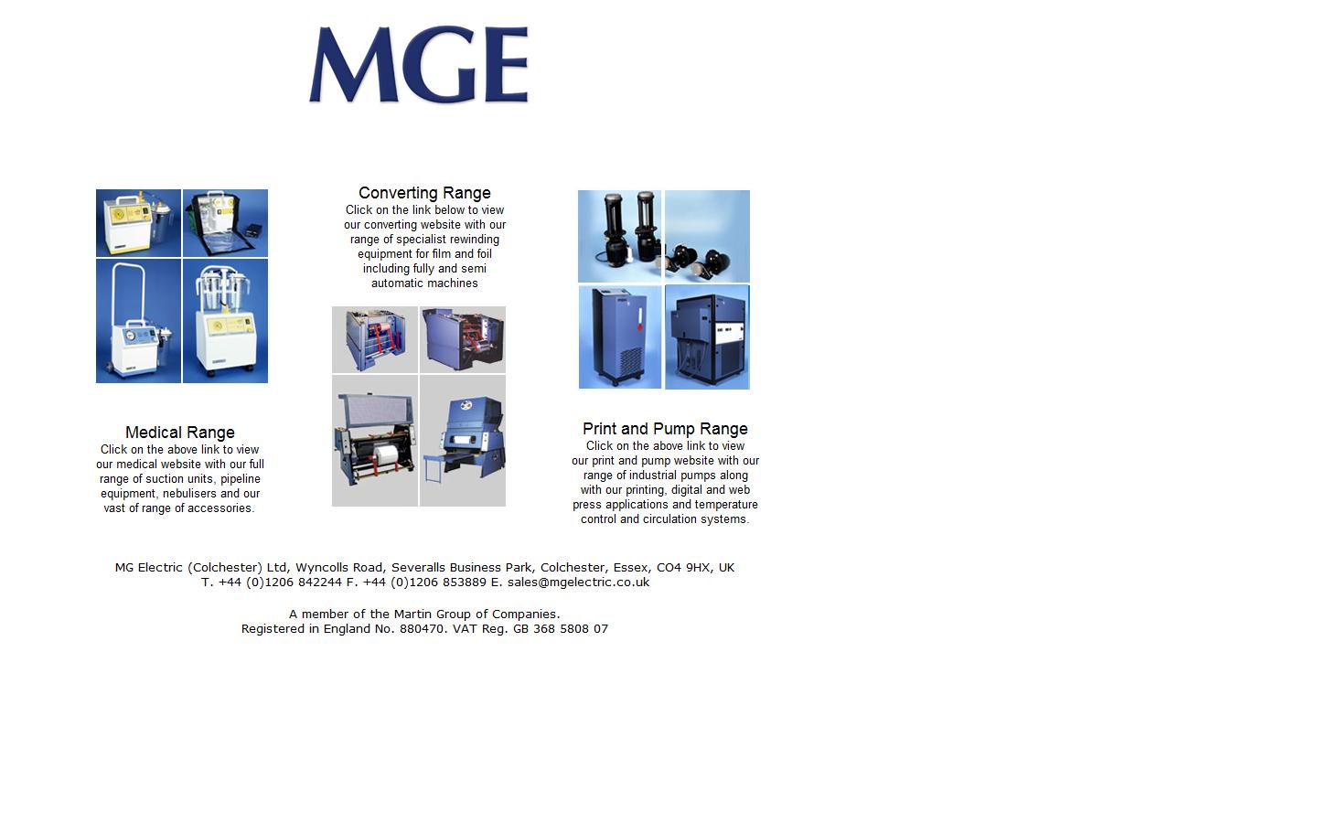 MG Electric Colchester Ltd Website