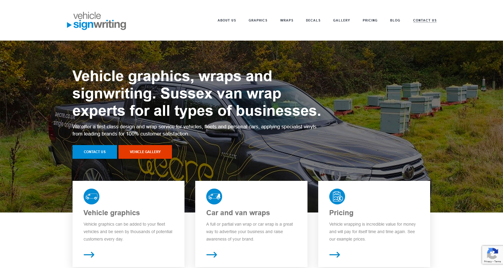 Vehicle Sign Writing Website