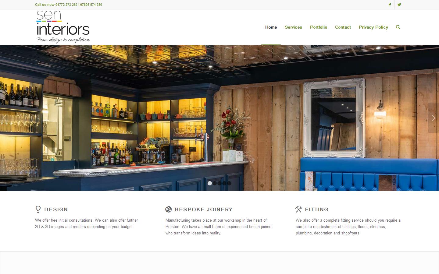 SEN Interiors Website