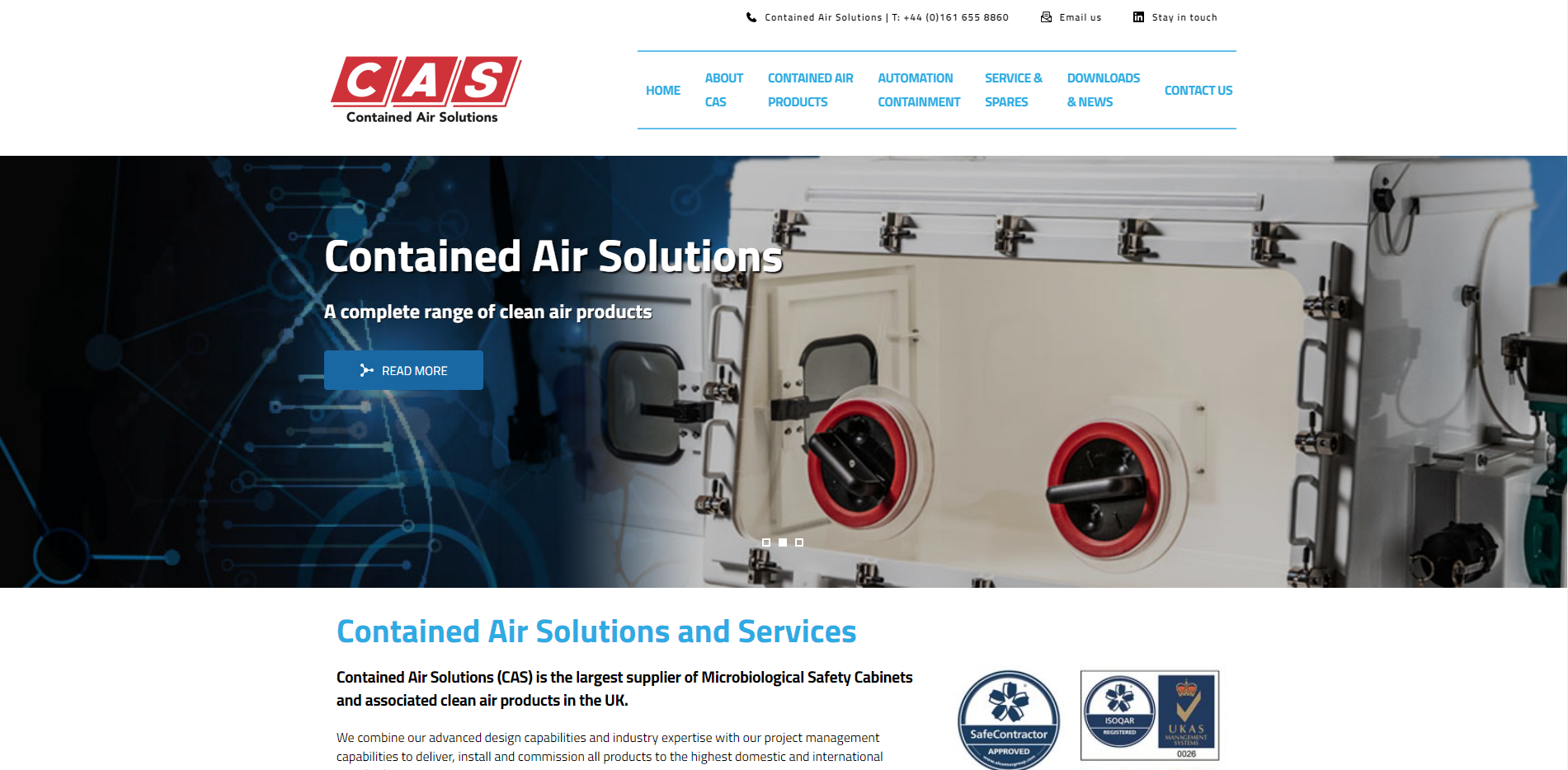 Contained Air Solutions Website
