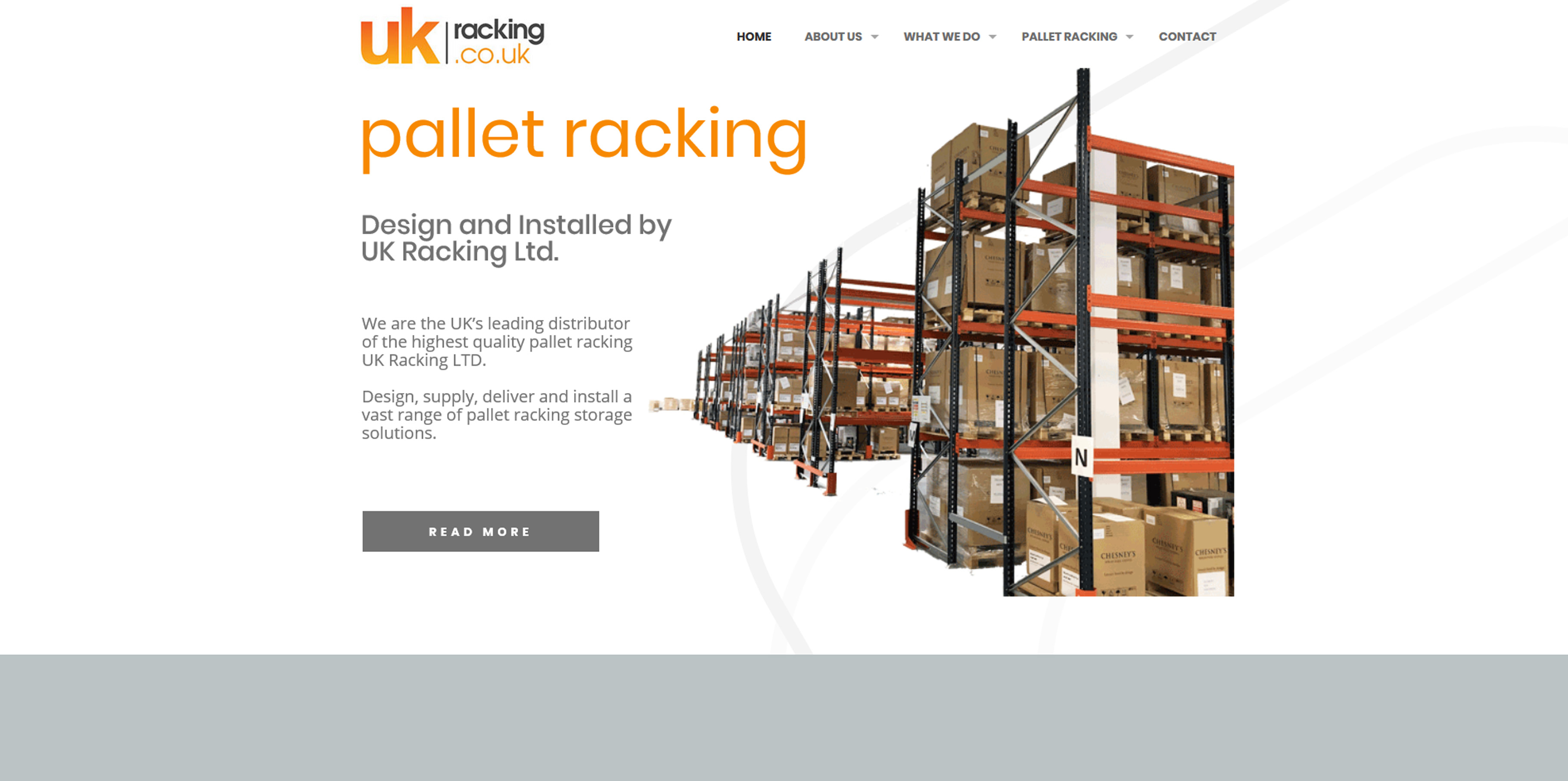 UK Racking Ltd Website