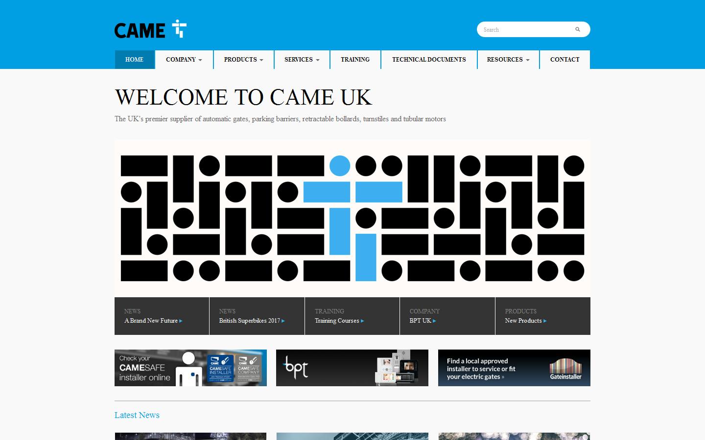CAME BPT UK Website