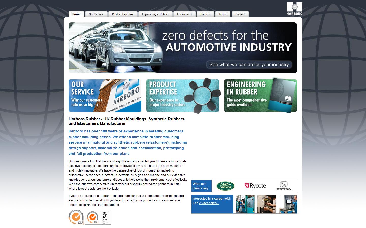 Harboro Rubber Co Ltd Website