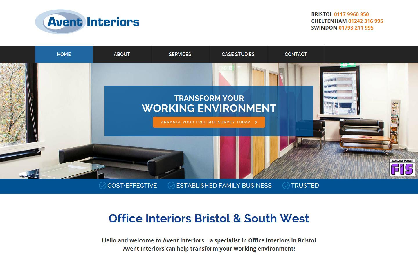 Avent Interiors Ltd Website