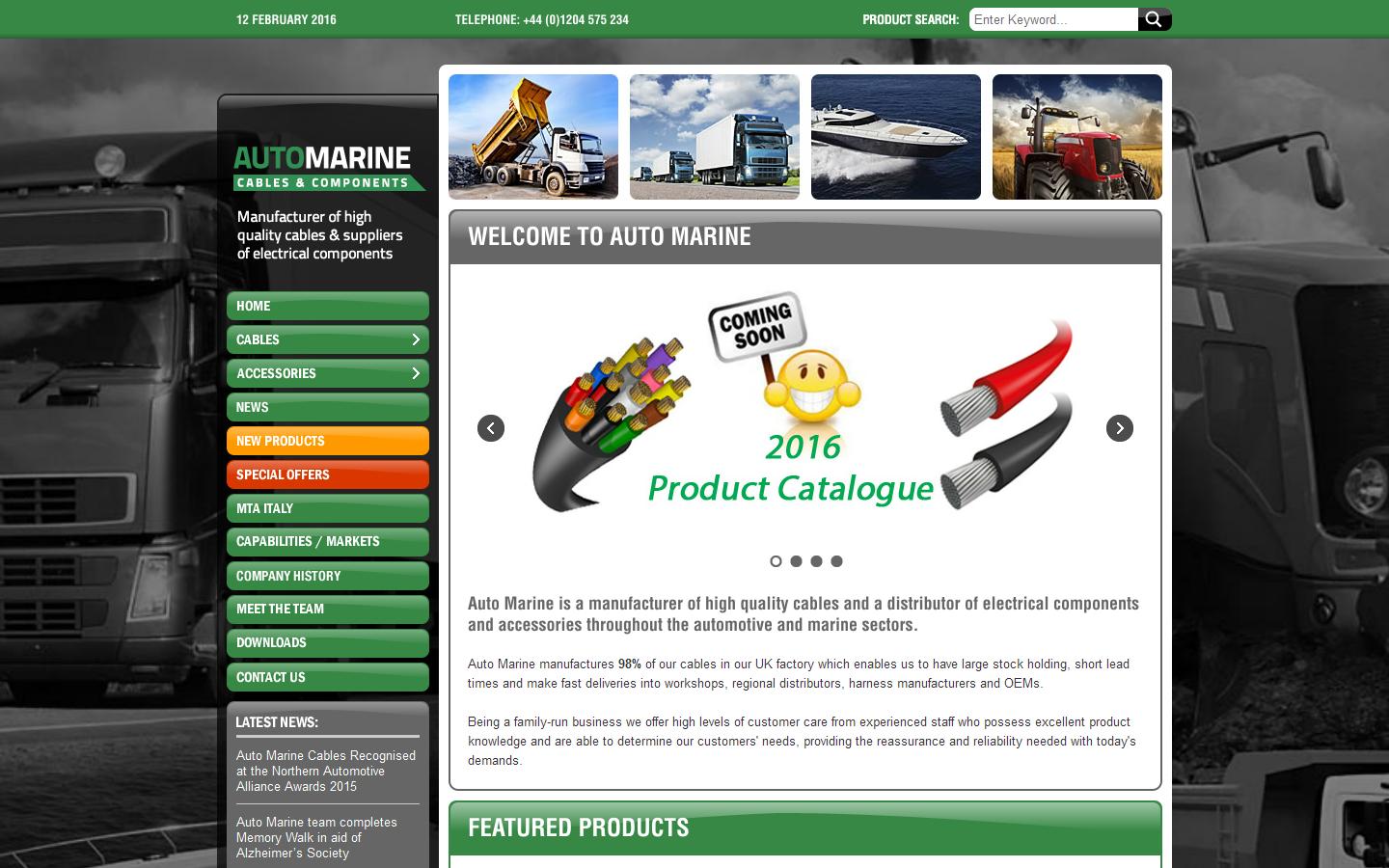 Auto Marine Cables Ltd Website