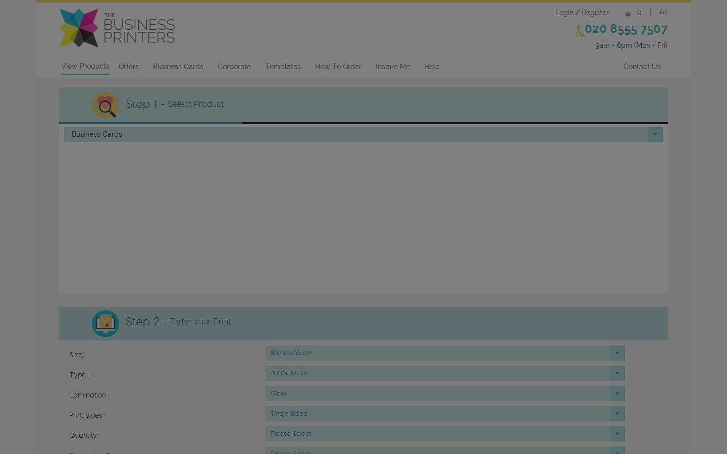 The Business Printers Website