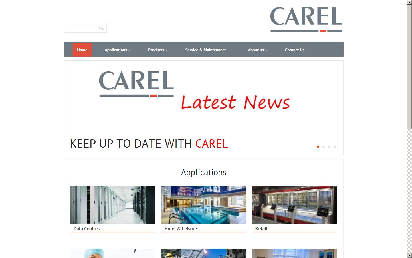 Carel UK Website