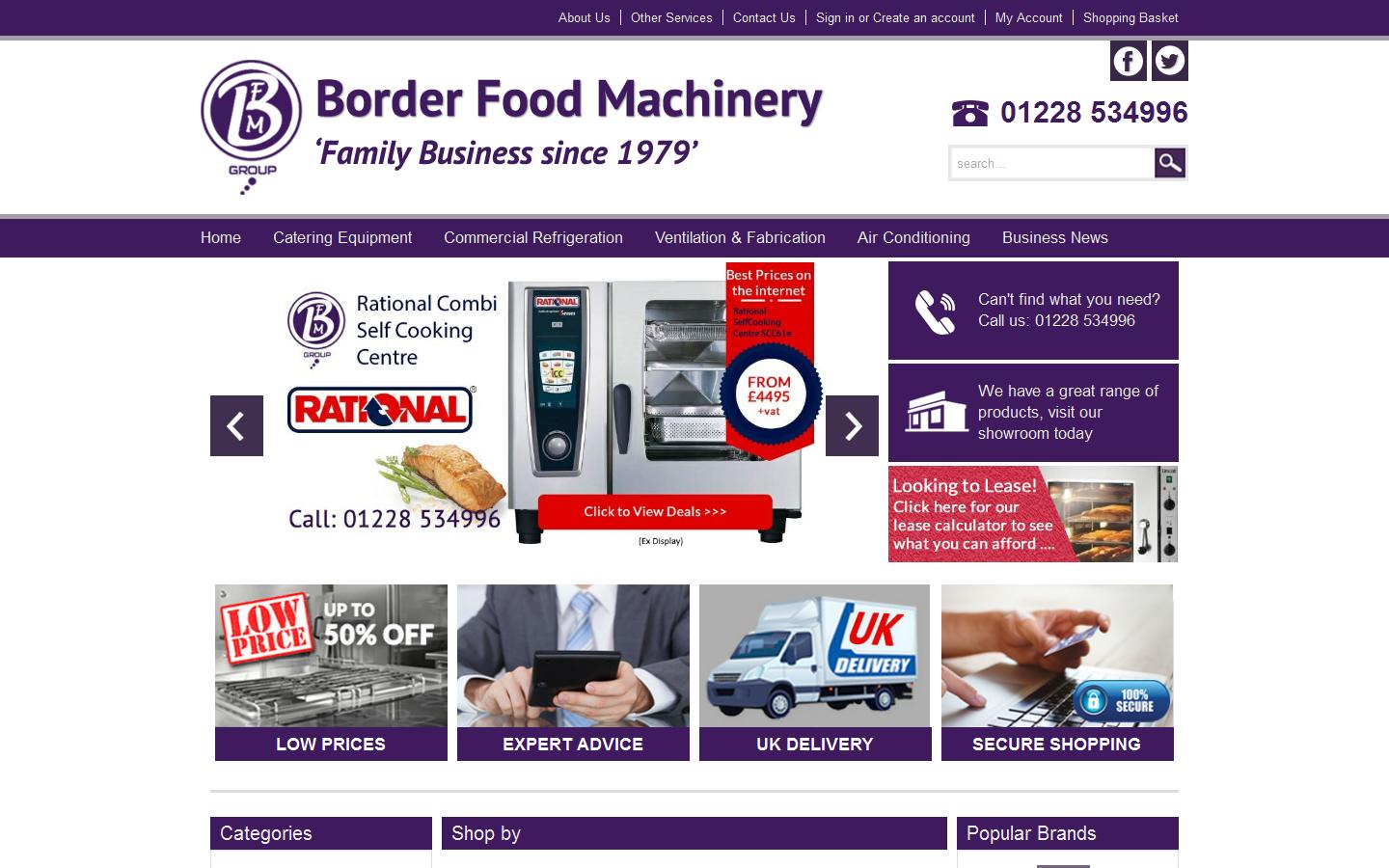 Border Food Machinery Website