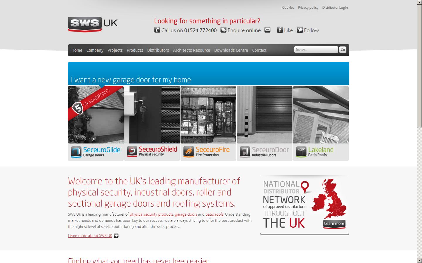 SWS UK Ltd Website
