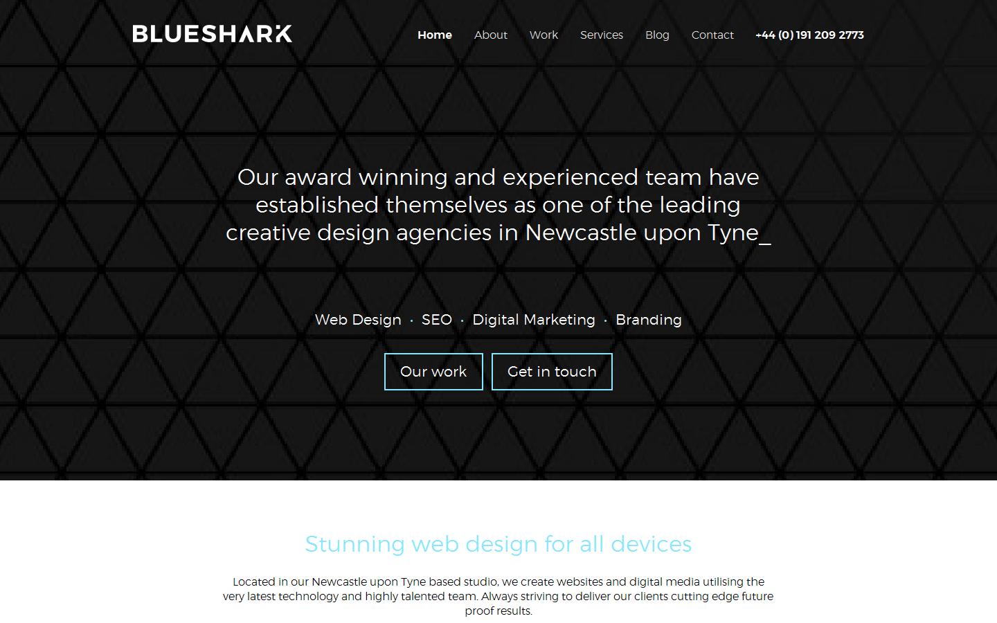 Blue Shark Design Website