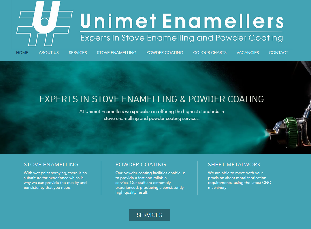 Unimet Enamellers Website