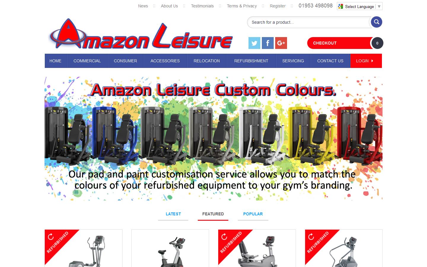 Amazon Leisure (UK) Ltd Website