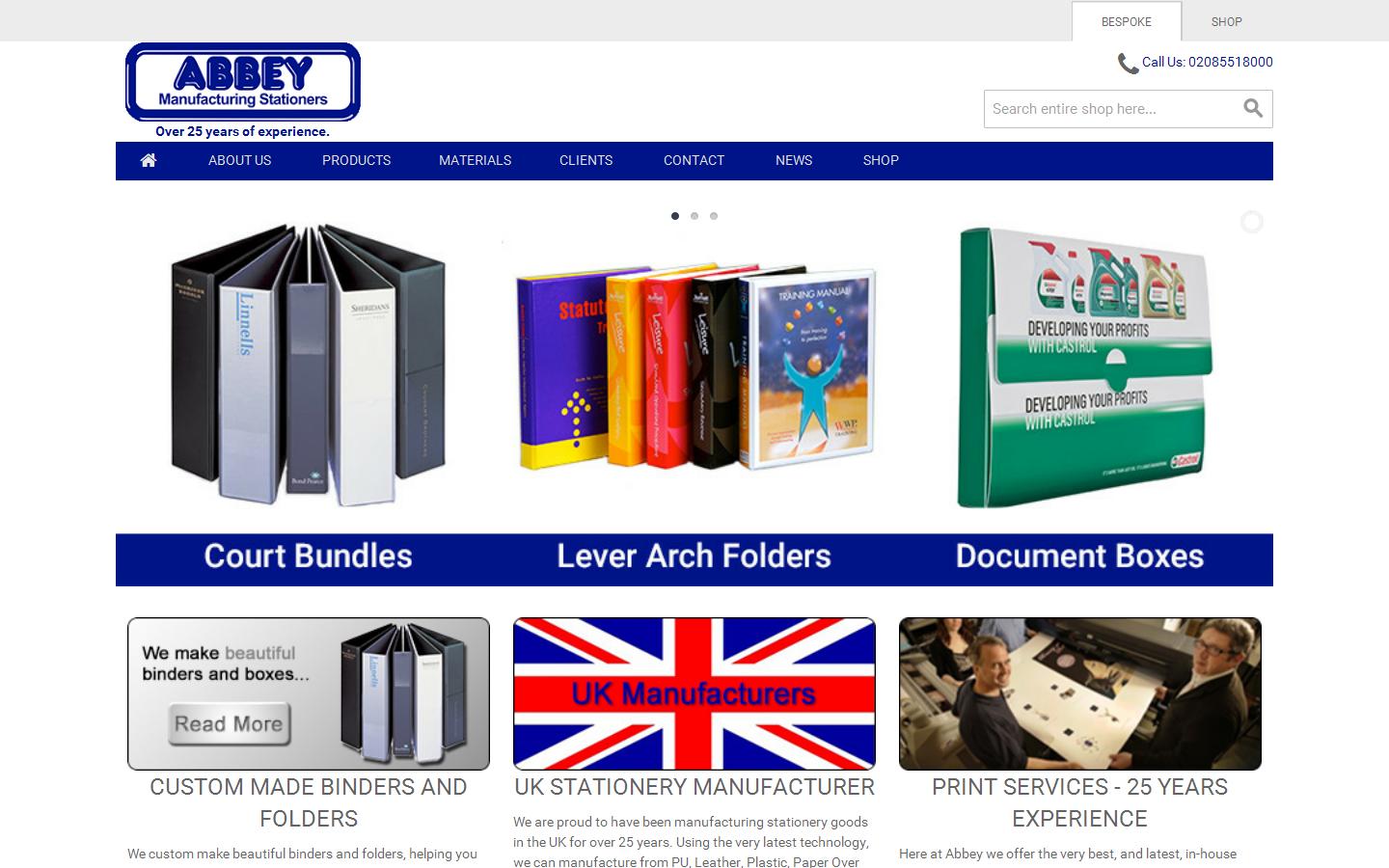 Abbey Stationery Products Ltd Website