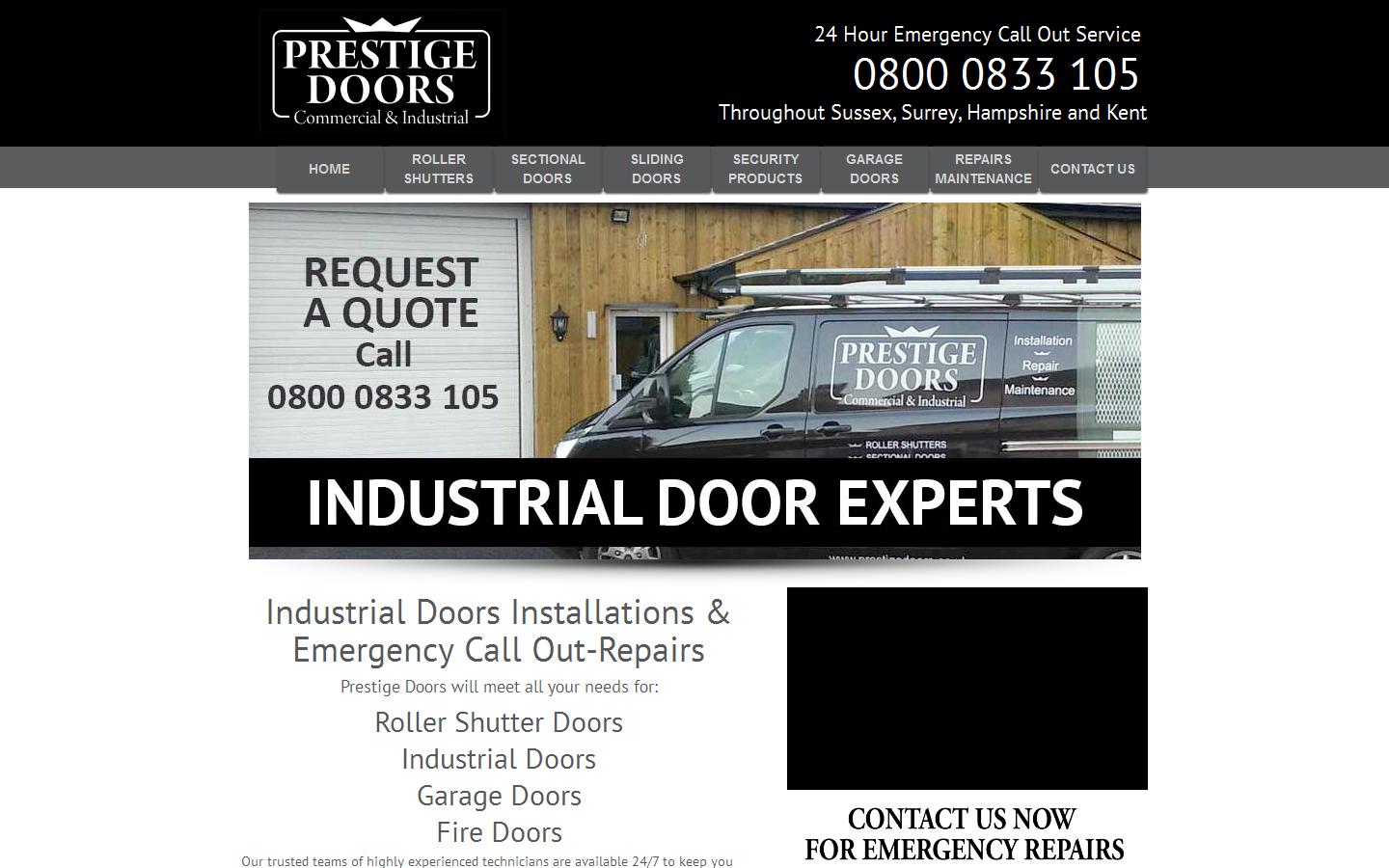 Prestige Doors Website