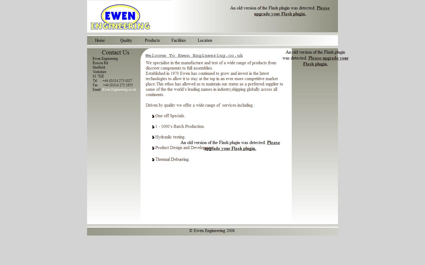 Ewen Engineering Website