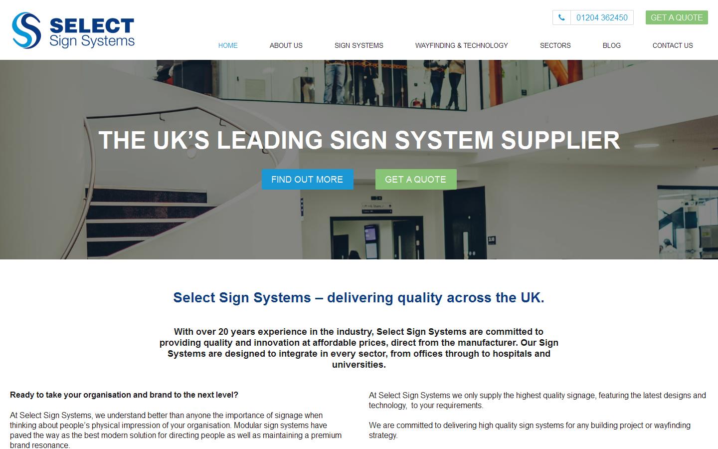 Select Sign Systems Ltd Website