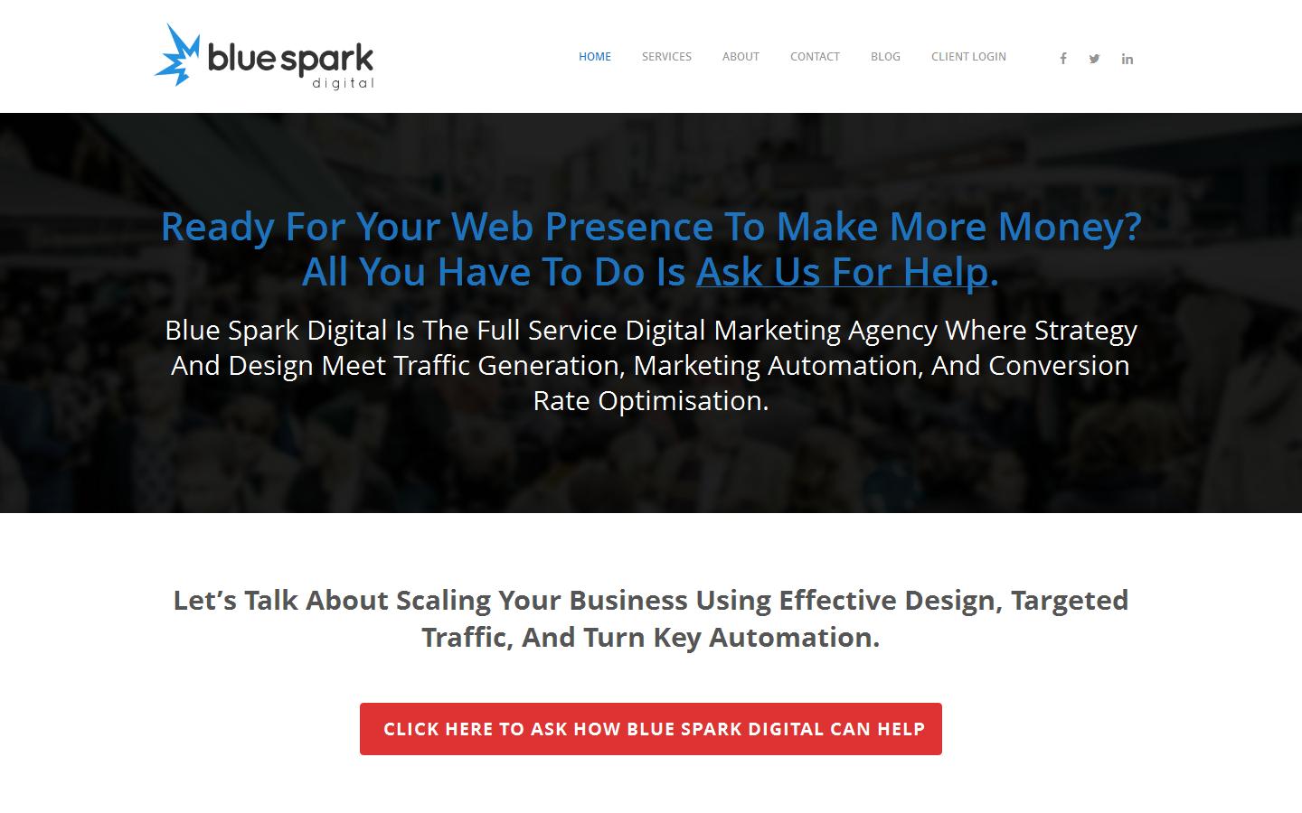 Blue Spark Digital Ltd Website