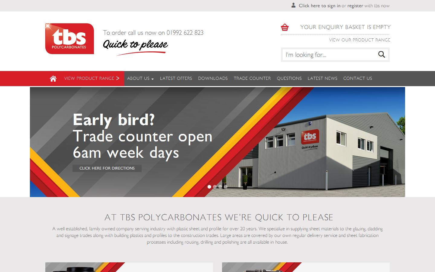 TBS Polycarbonates Website