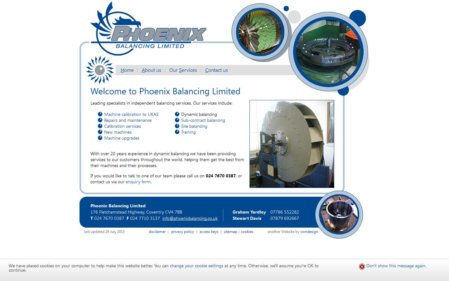 Phoenix Balancing Limited Website