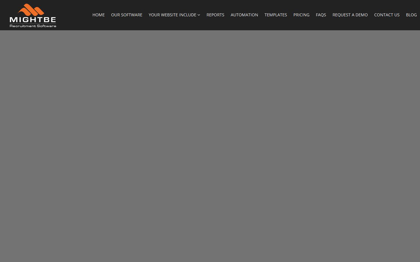 MightBe Recruitment Software Website