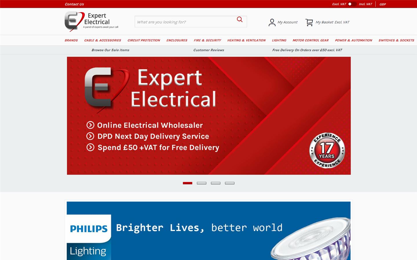 Expert Electrical Supplies Ltd Website