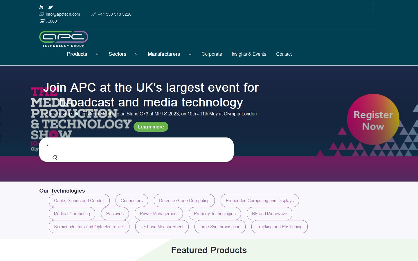 APC Technology Group Ltd Website