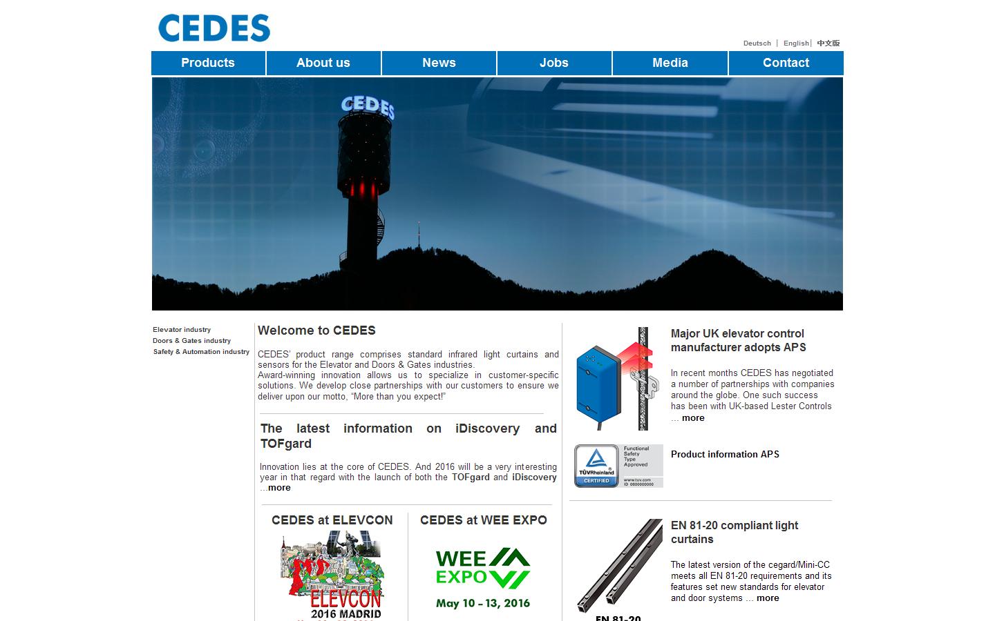 Cedes UK Website