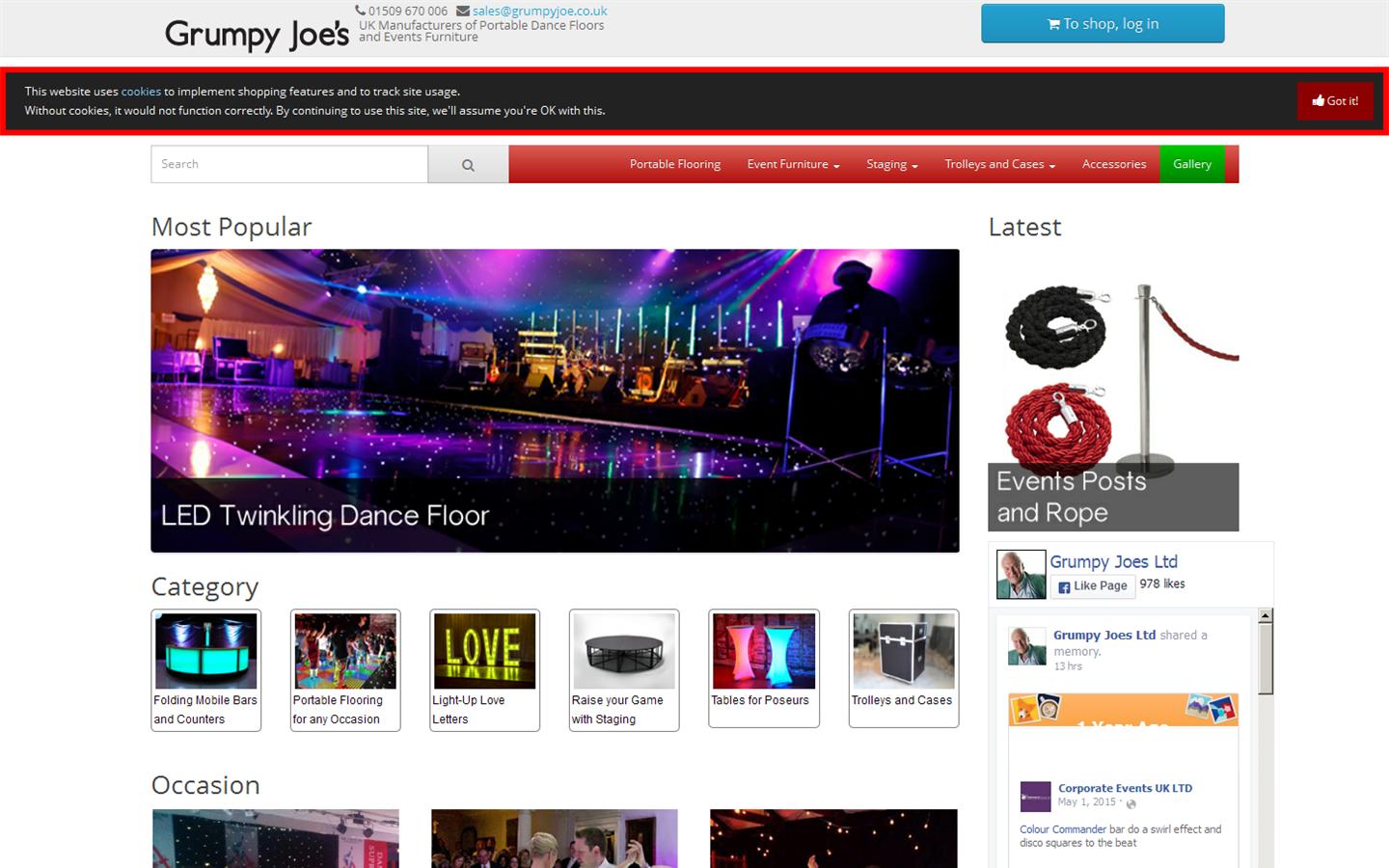 Grumpy Joes Limited Website