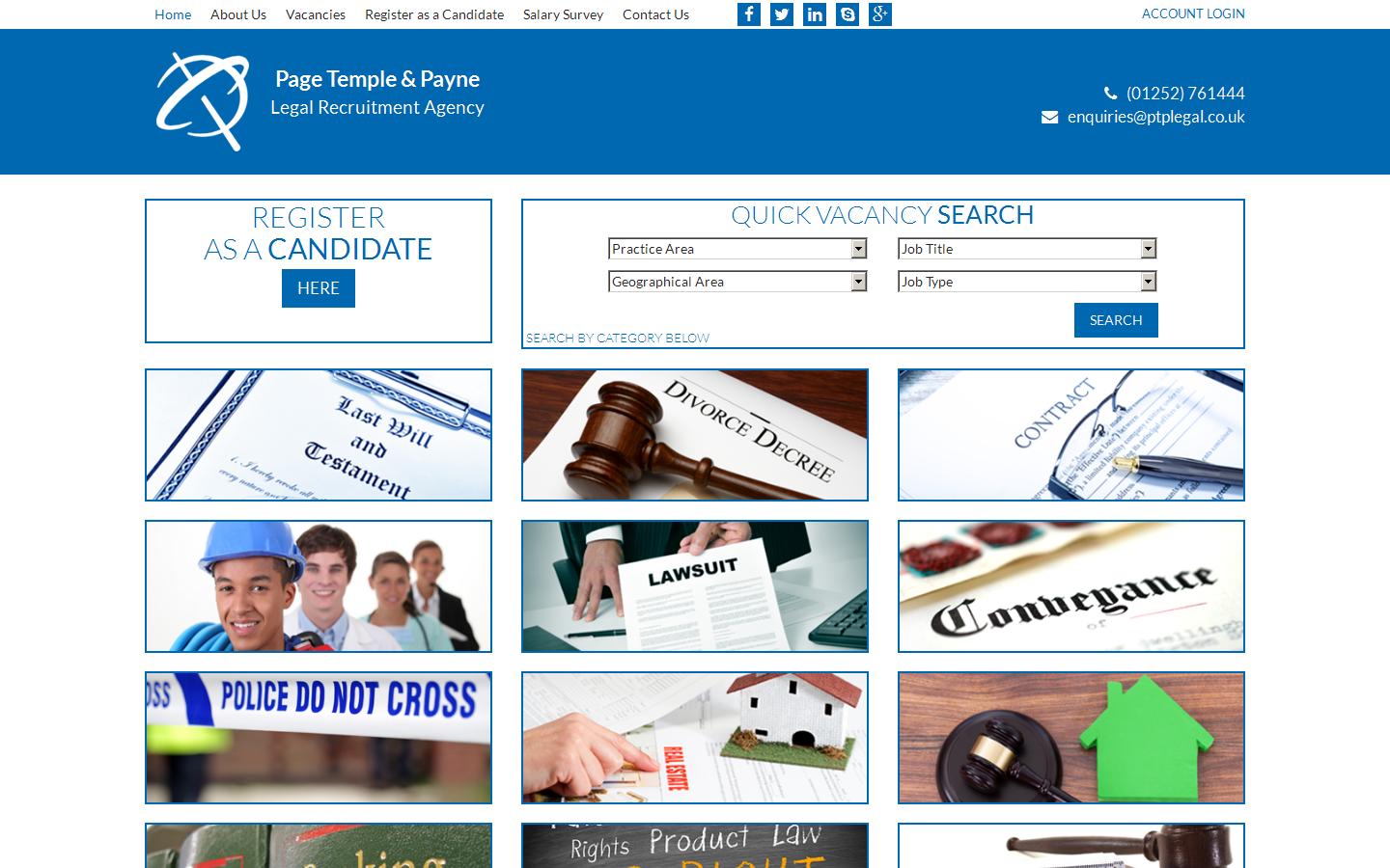 Page Temple and Payne Ltd Website