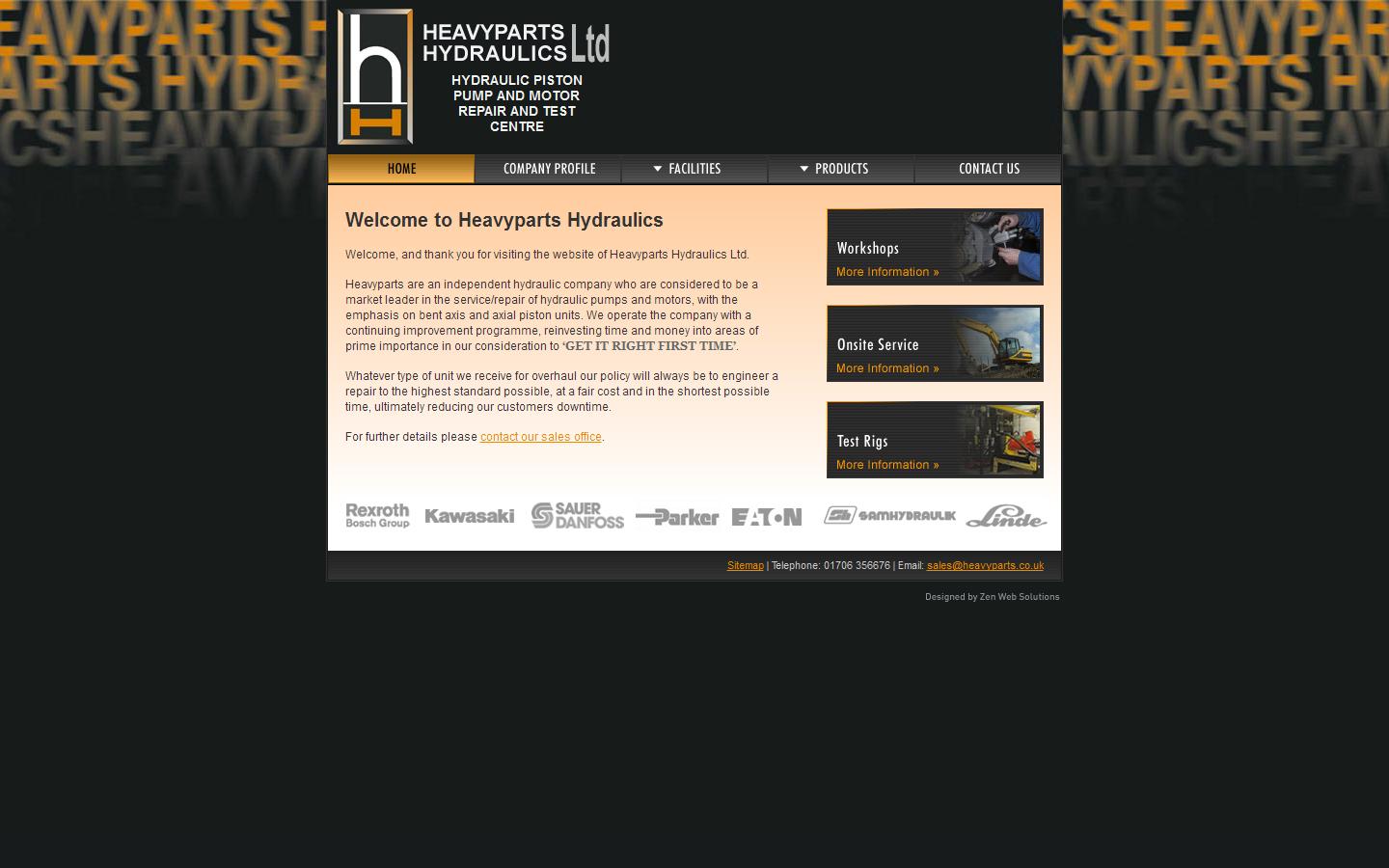 Heavyparts Hydraulics Ltd Website