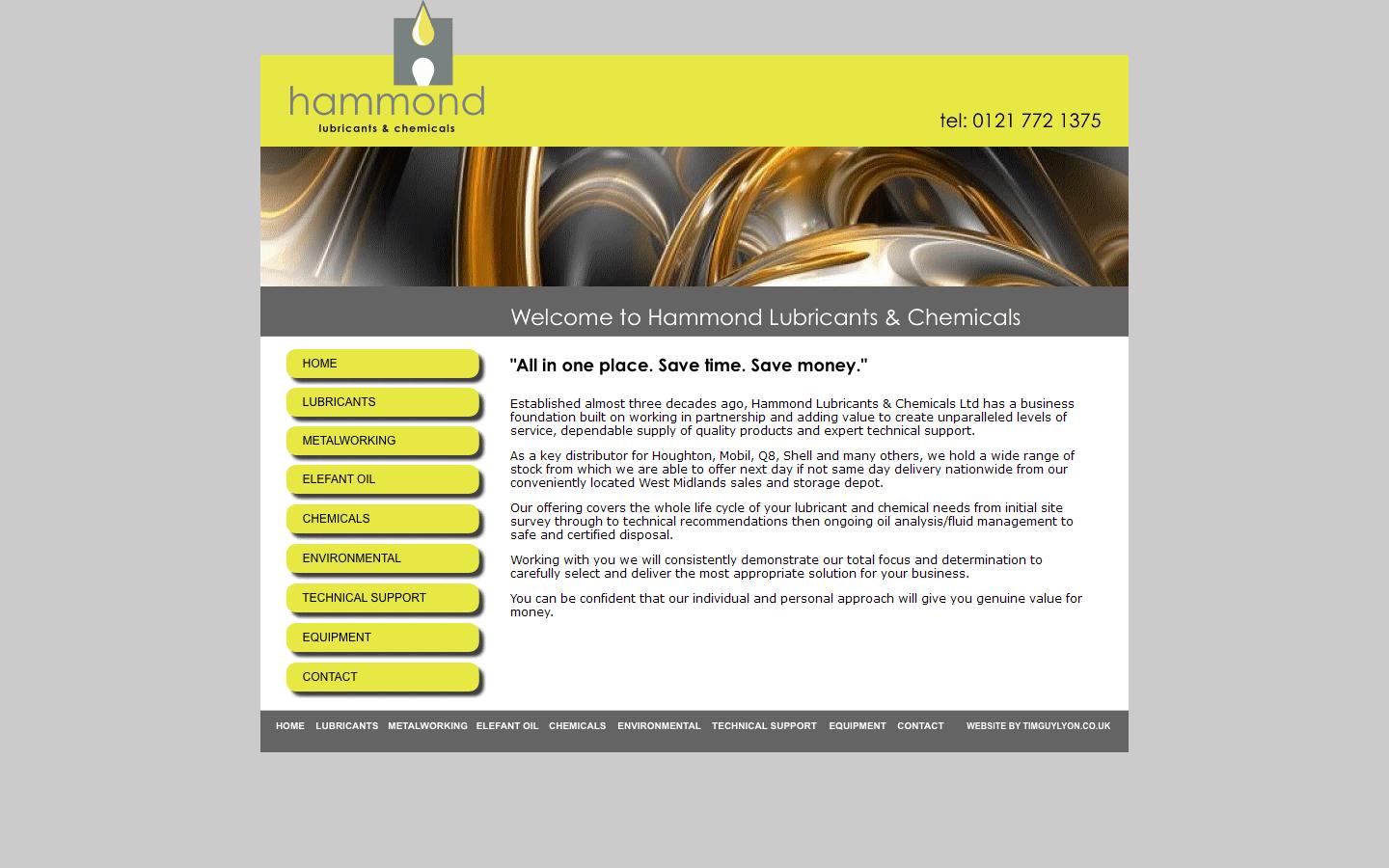 Hammond Lubricants & Chemicals Ltd    Website
