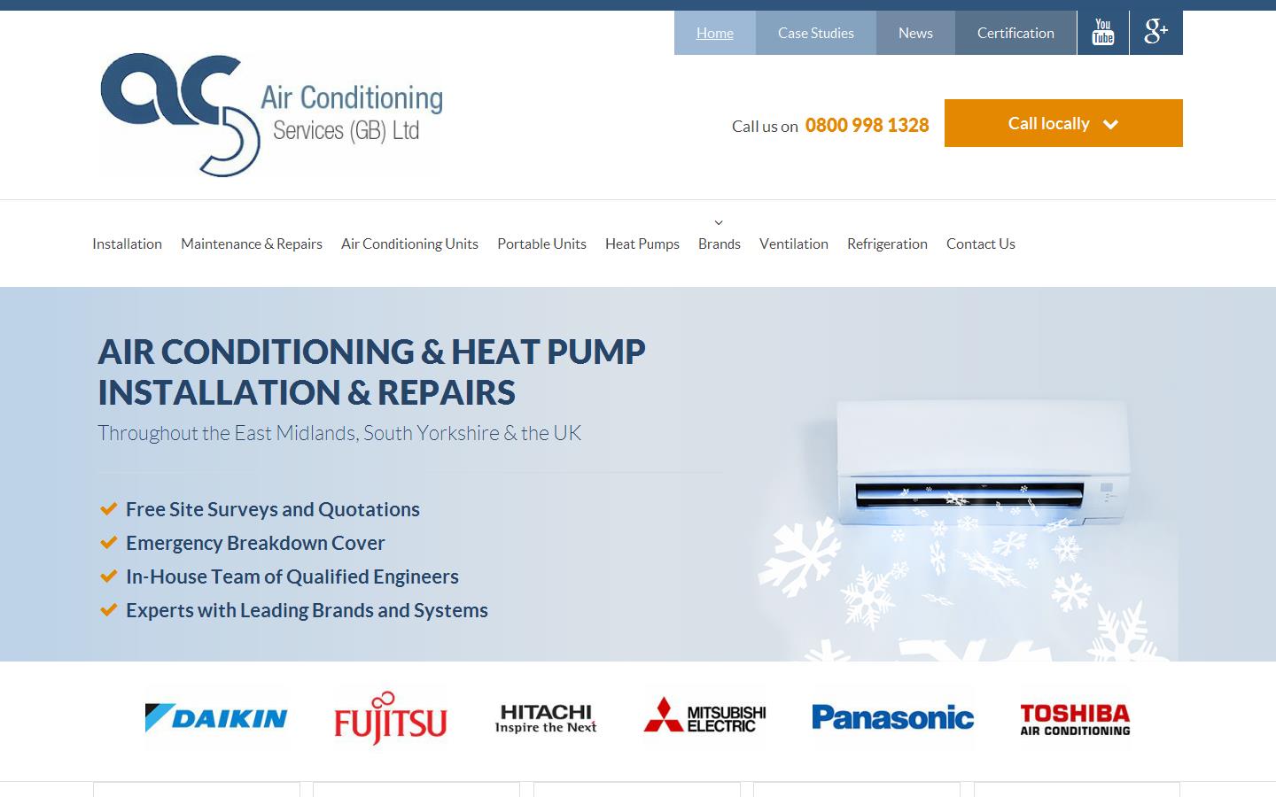 Air Conditioning Services (GB) Ltd Website
