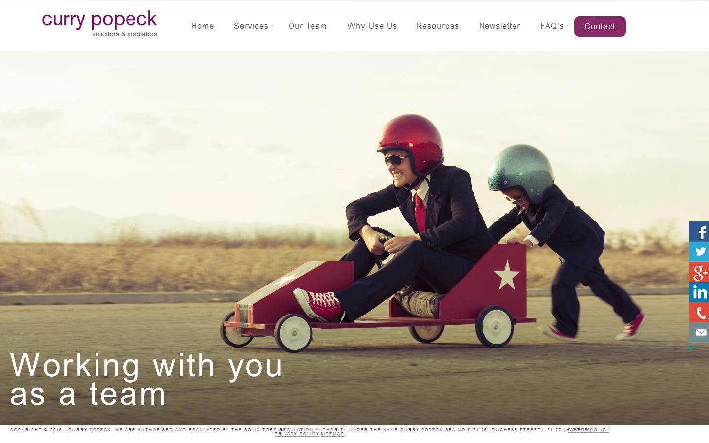 Curry Popeck Website