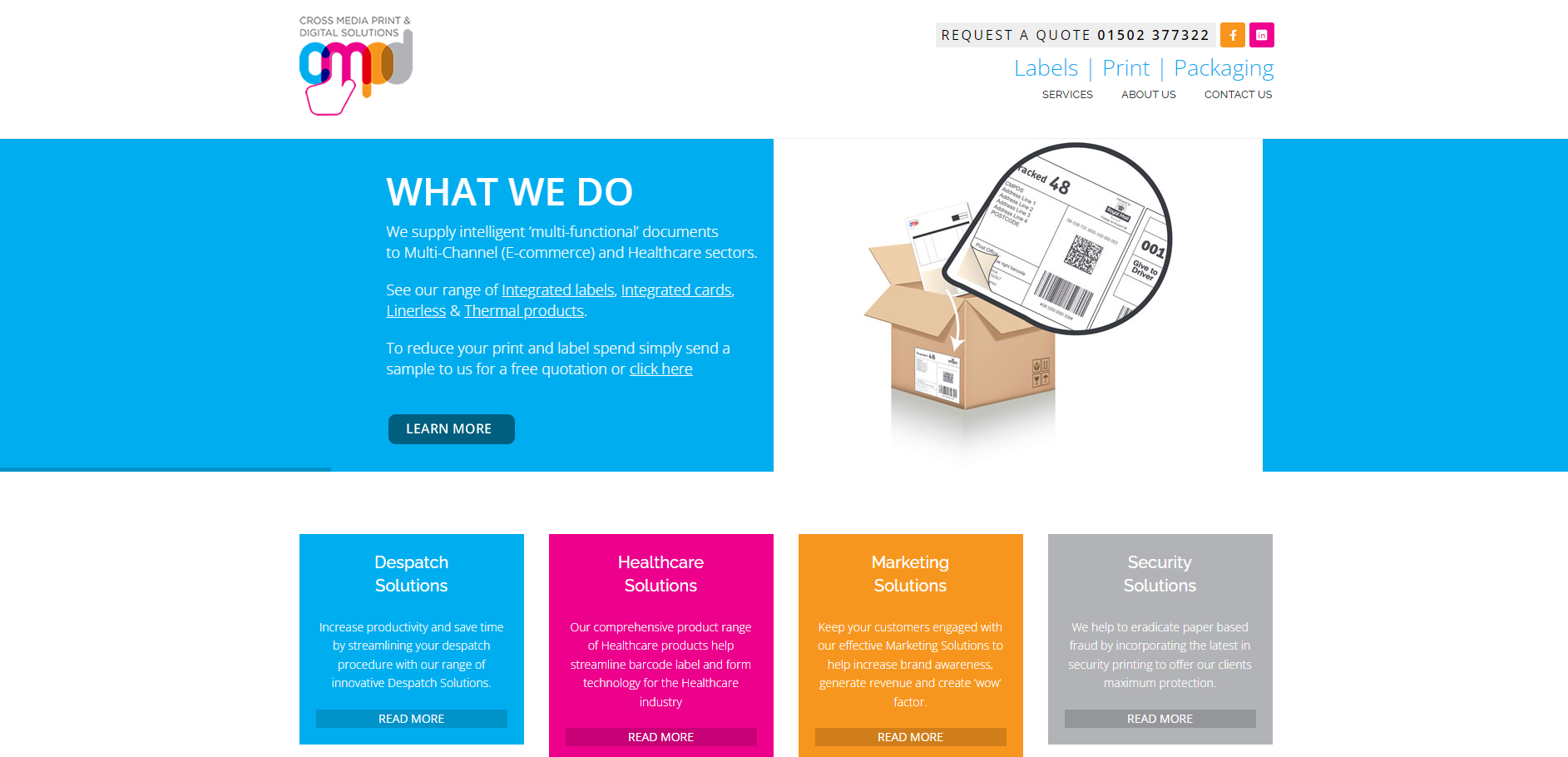 Cross Media Print & Digital Solutions Website