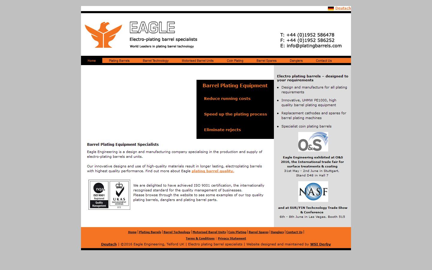 Eagle Engineering (Telford) Ltd Website