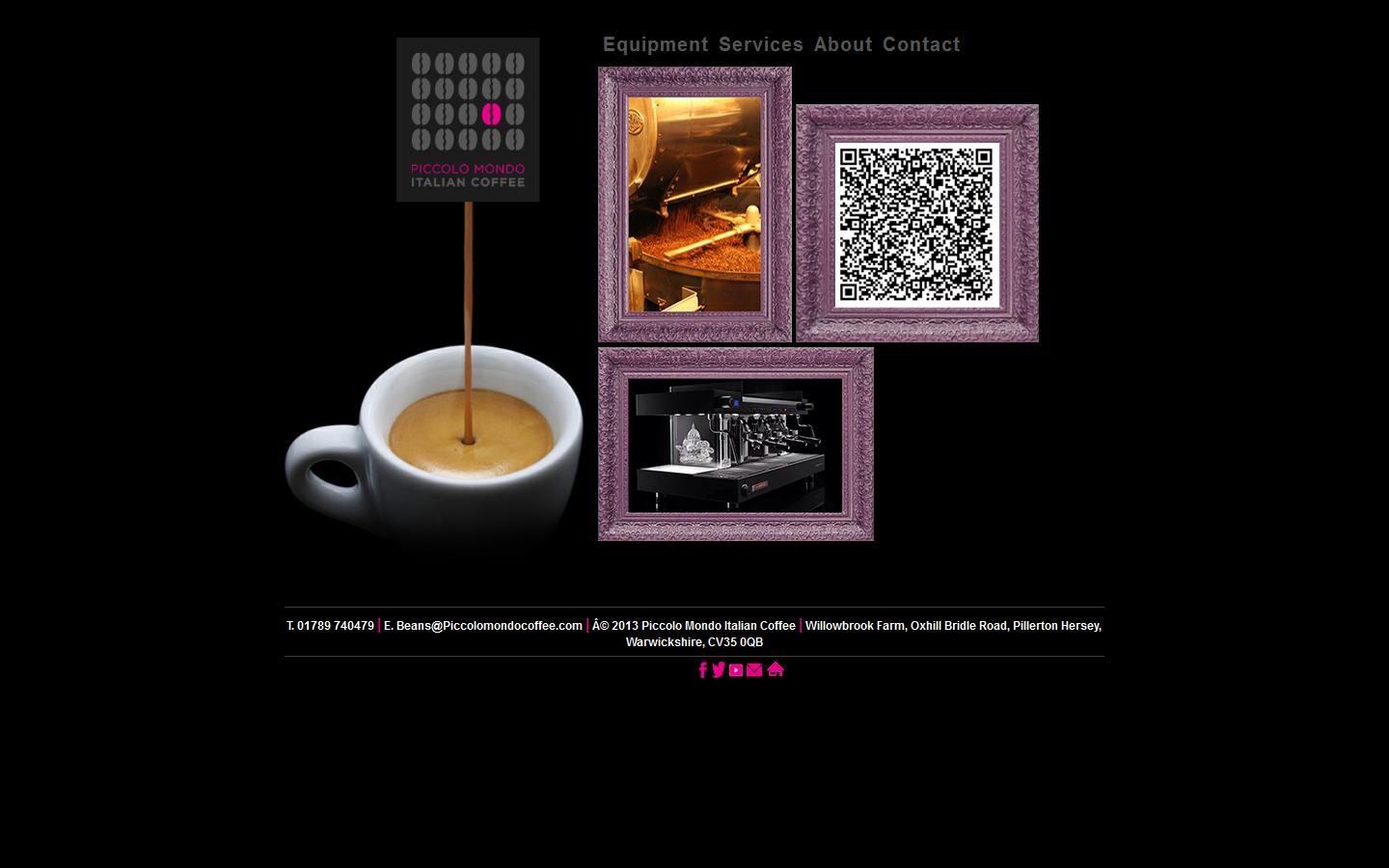 Piccolo Mondo Italian Coffee Website