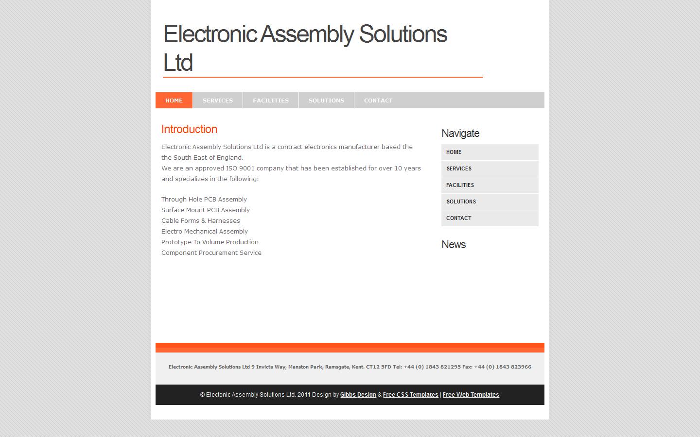 Electronic Assembly Solutions Ltd Website