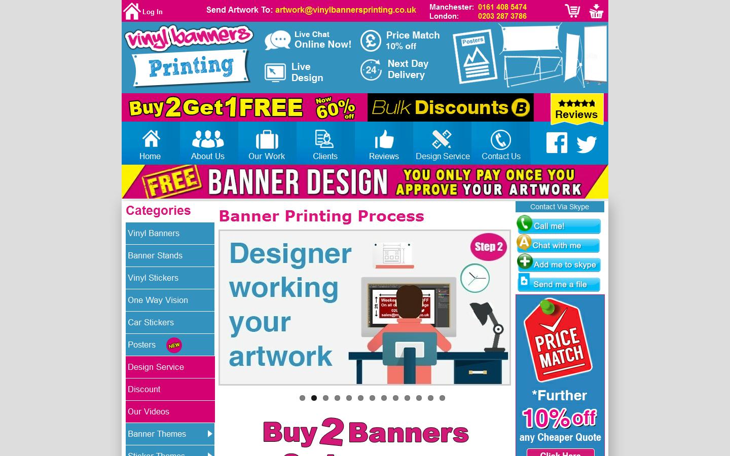 Vinyl banners printing London Website