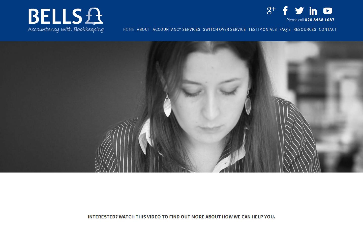 Bells Accountants Website