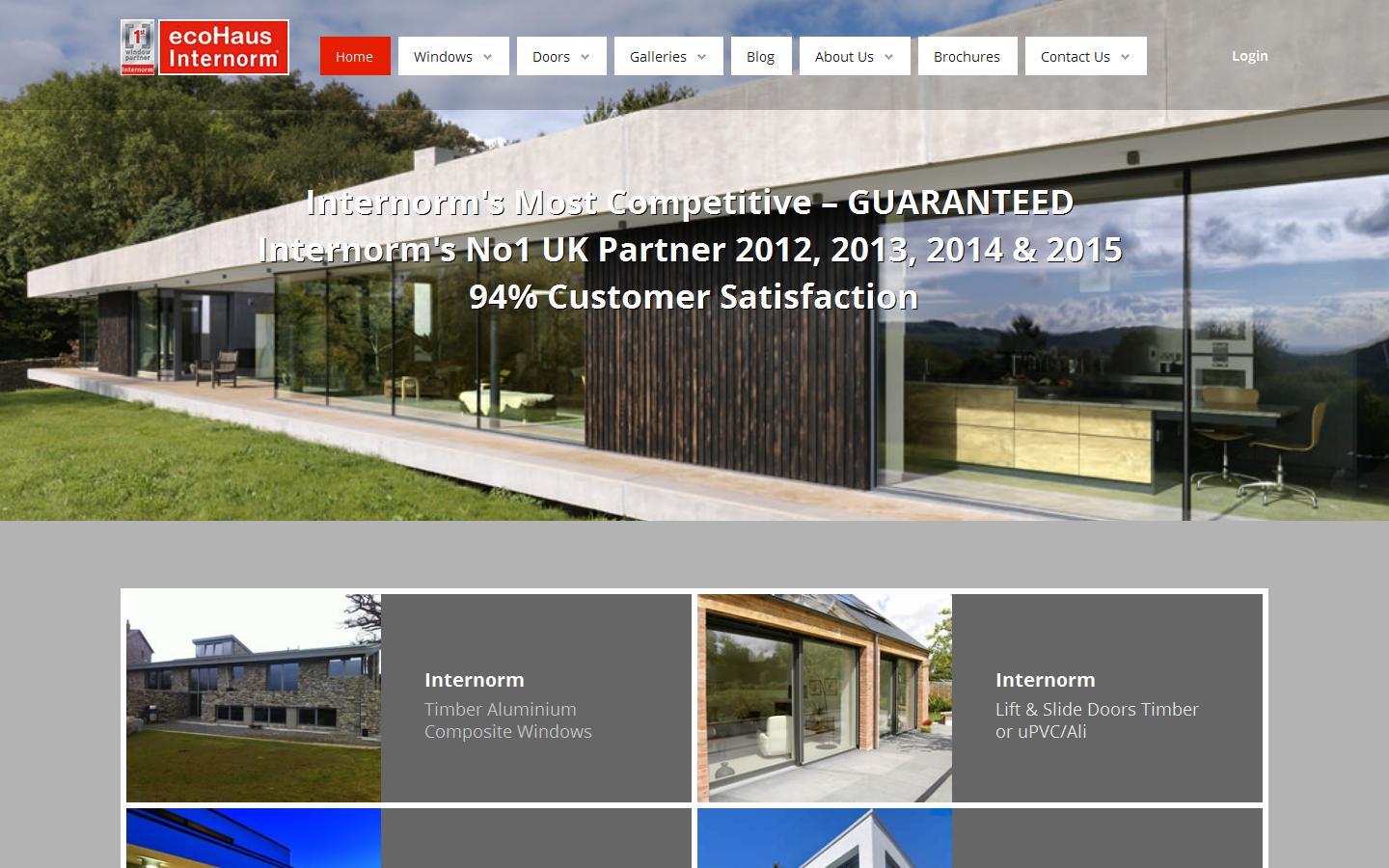 Ecohaus Internorm Website
