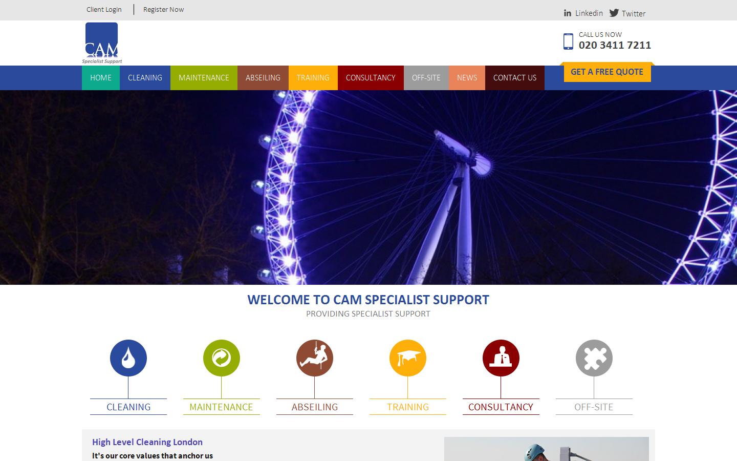 CAM Specialist Support Ltd Website