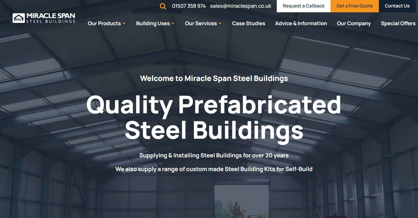 Miracle Span Steel Buildings Website