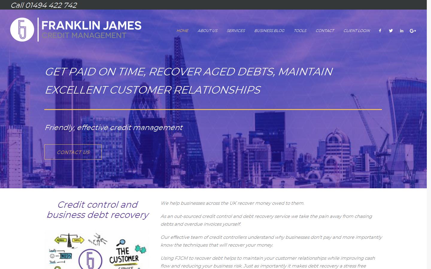 Franklin James Credit Management Ltd Website