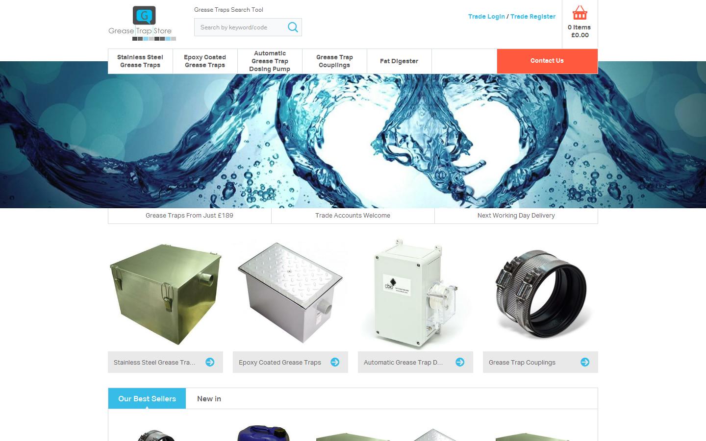 Grease Trap Store Website