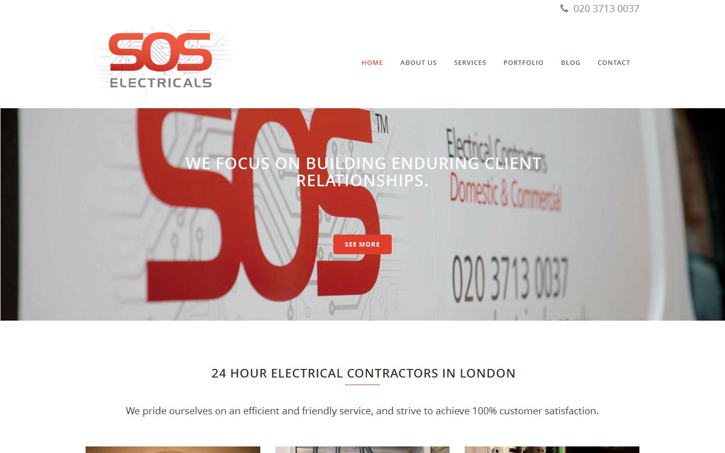 SOS Electricals & Services Ltd Website