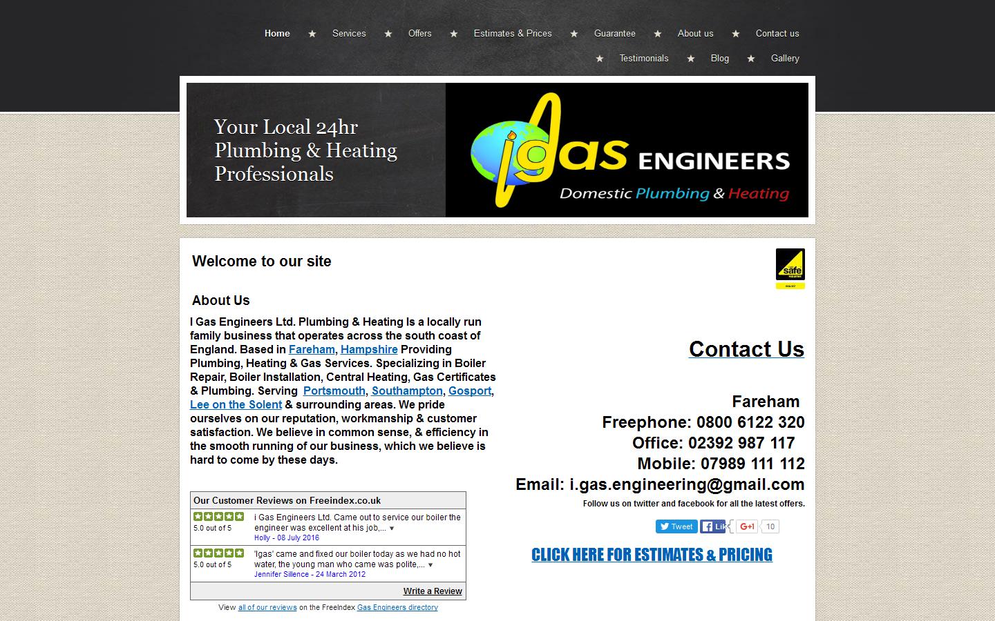 i Gas Engineers Website