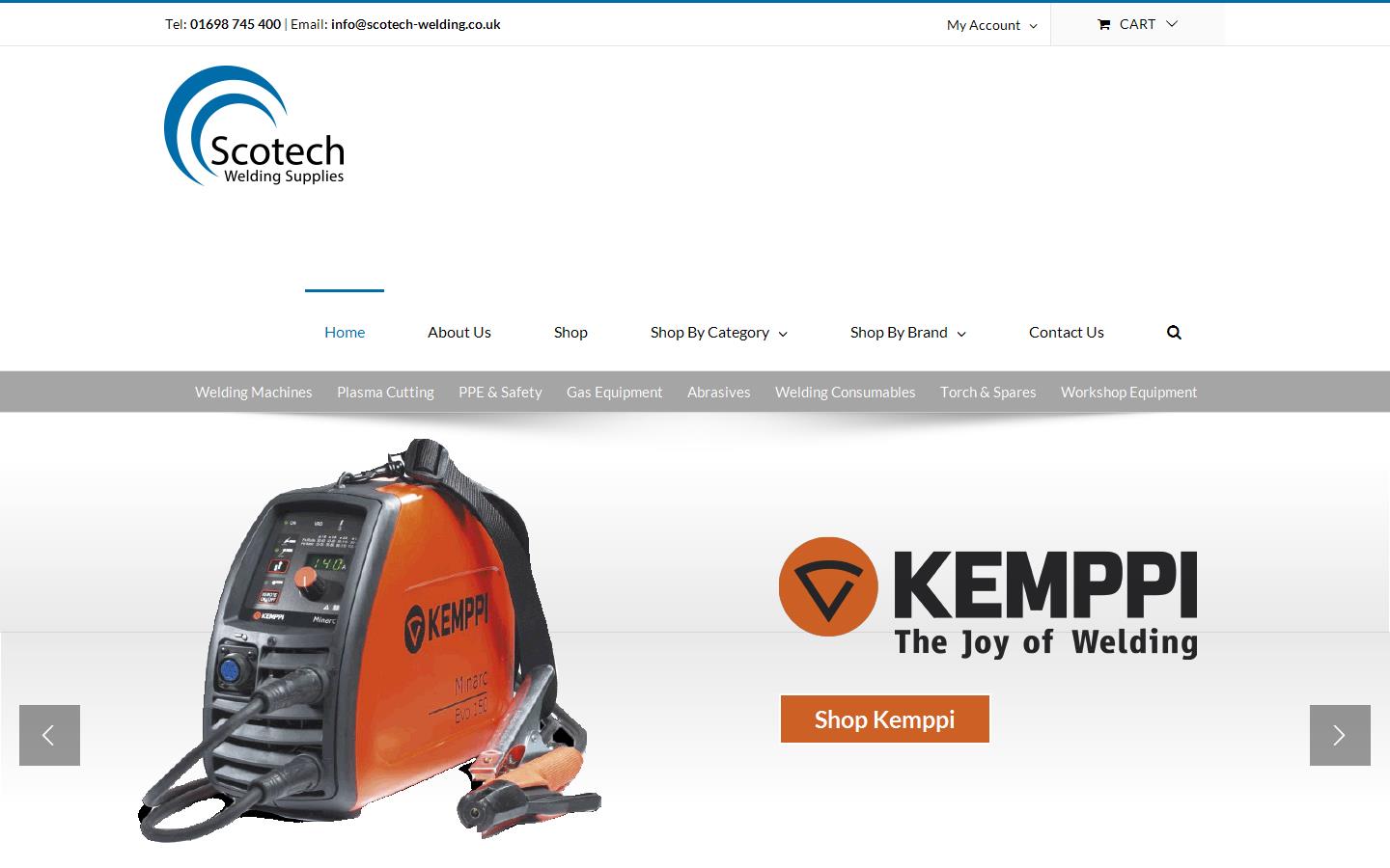 Scotech Welding Supplies Ltd Website